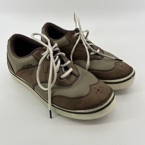 Crocs Hank‎ Haney Men's Size 9 M Brown/Green Spikeless Golf Shoes